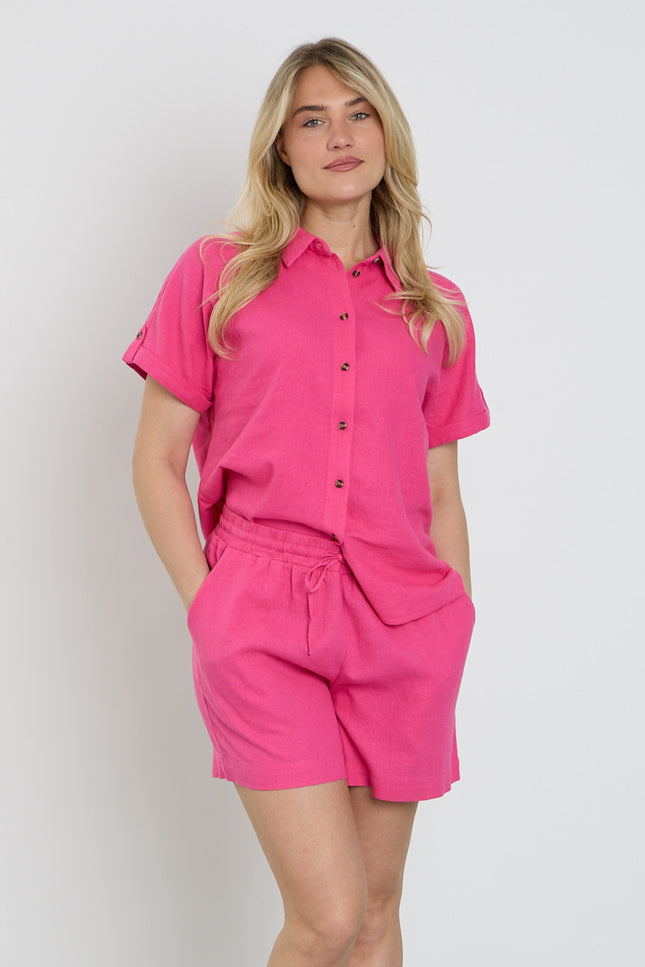 Freequent Blouse Fqlava Fuchsia Purple 127109 Stretchshop.nl