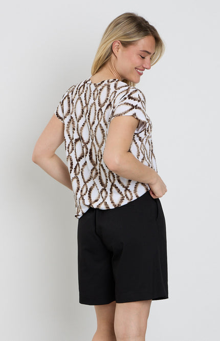 Freequent Top Fqfloi Brilliant White Coffee Bean 208038 Stretchshop.nl