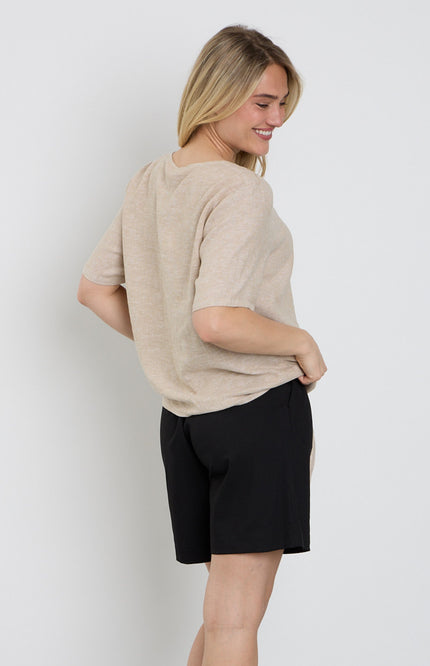 Freequent Blouse Fqlava Sand Melange 204238 Stretchshop.nl