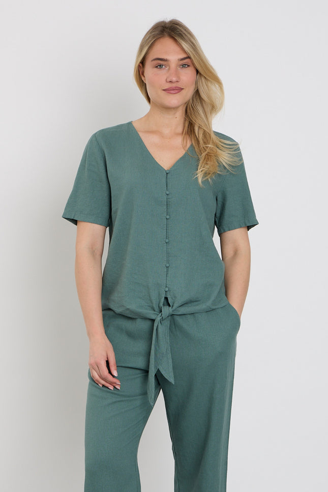 Freequent Blouse Fqlava Dark Forest 204238 Stretchshop.nl