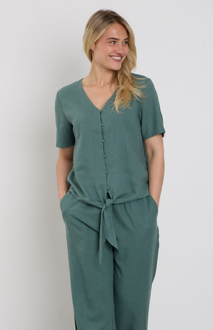 Freequent Blouse Fqlava Dark Forest 204238 Stretchshop.nl