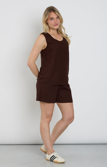 Freequent Short Fqlava Coffee Bean 122503 Stretchshop.nl