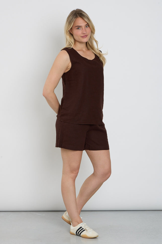 Freequent Short Fqlava Coffee Bean 122503 Stretchshop.nl
