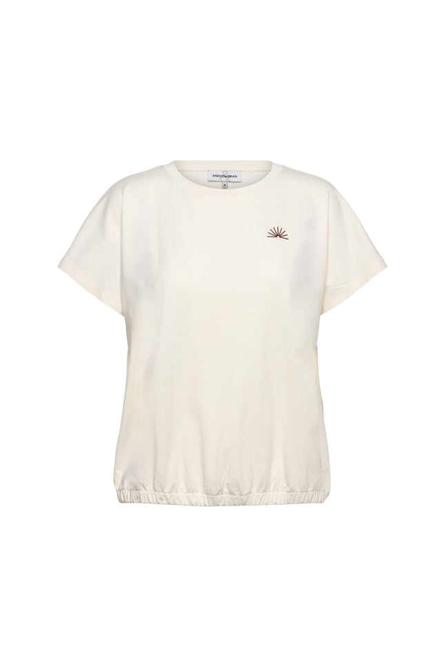 &Co woman Top Tosca Vanilla Chocolate TS150 Stretchshop.nl