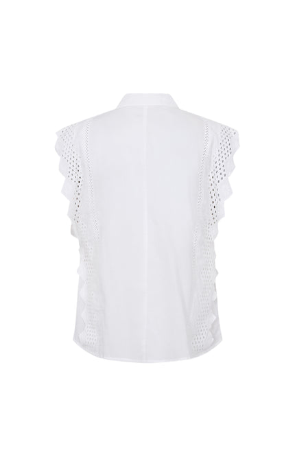 Freequent Blouse Fqbina Brilliant White 208208 Stretchshop.nl