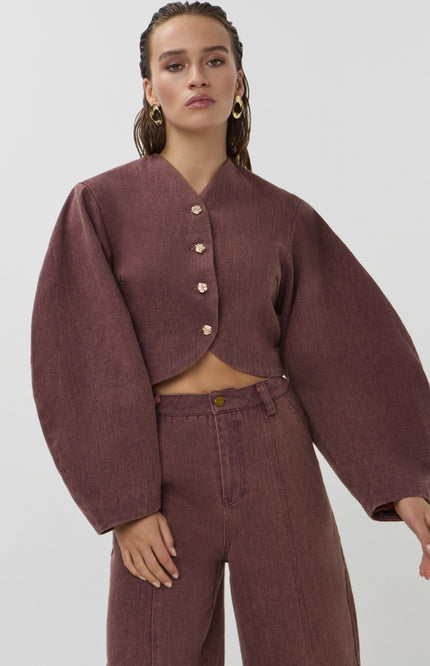 Studio Amaya Jacket Kael Bordeaux Stretchshop.nl