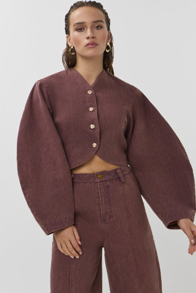 Studio Amaya Jacket Kael Bordeaux Stretchshop.nl