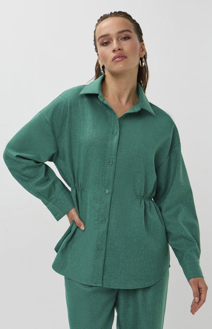 Studio Amaya Blouse Niva Green Stretchshop.nl