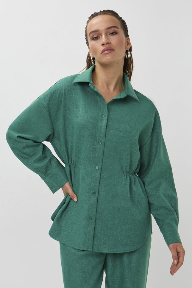 Studio Amaya Blouse Niva Green Stretchshop.nl