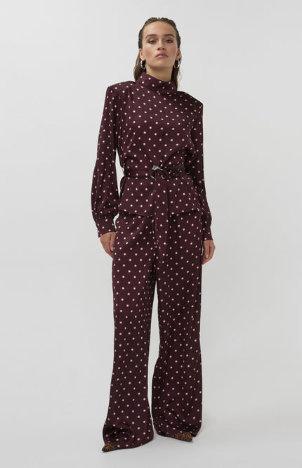 Studio Amaya Blouse Selya Bordeaux Stretchshop.nl