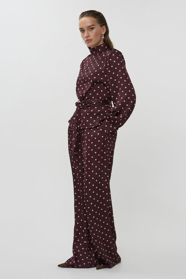 Studio Amaya Broek Avenna Bordeaux Stretchshop.nl