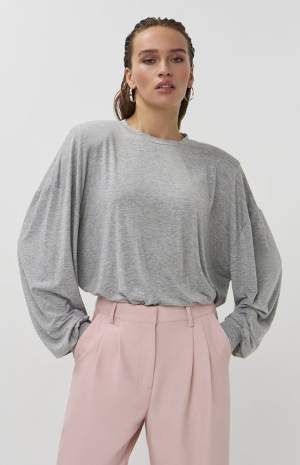 Studio Amaya Top Kaki Grey Stretchshop.nl