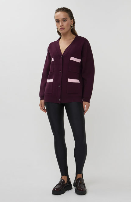 Studio Amaya Vest Veya Bordeaux Stretchshop.nl