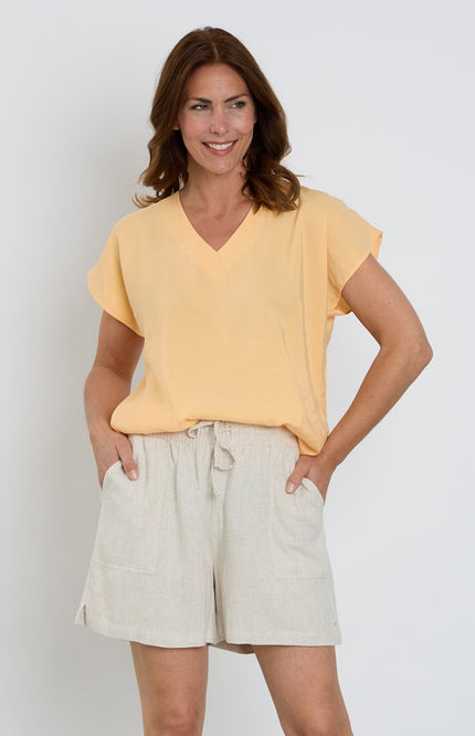 Zoso Blouse Emma Apricot 263 Stretchshop.nl