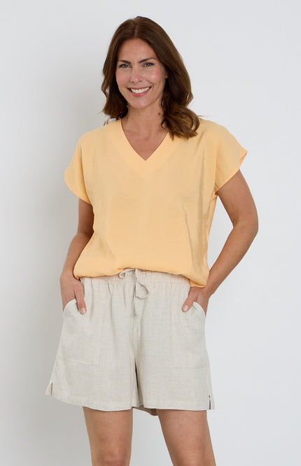 Zoso Blouse Emma Apricot 263 Stretchshop.nl