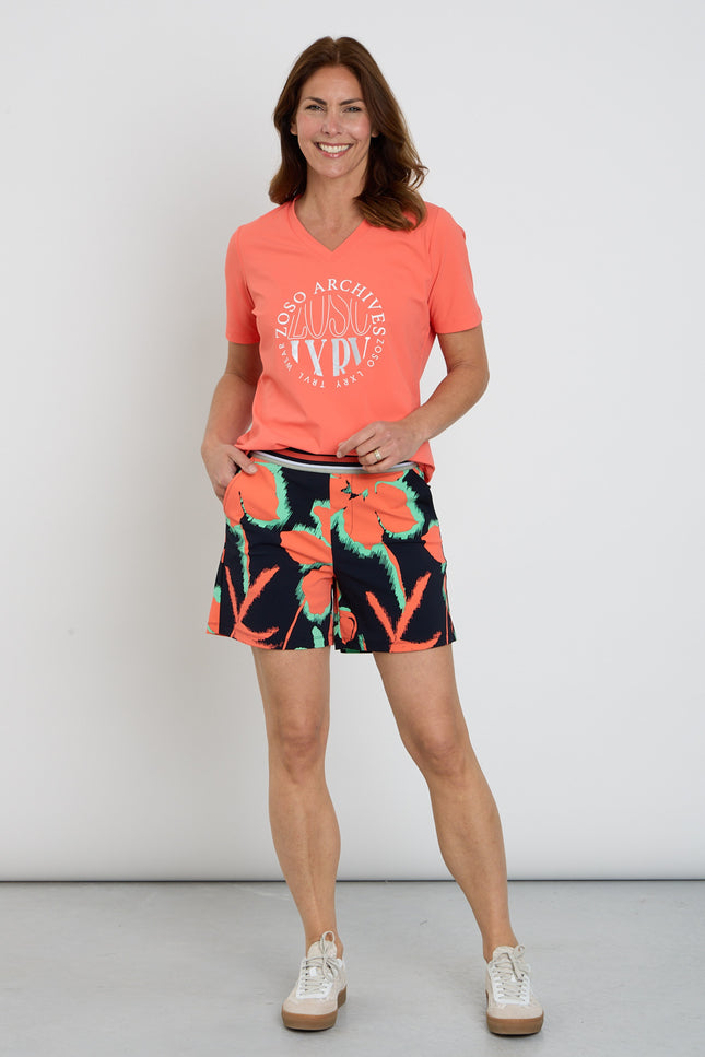 Zoso Travel Short Naomi Green 262 Stretchshop.nl