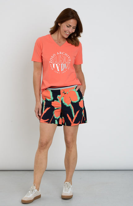 Zoso Travel Short Naomi Green 262 Stretchshop.nl