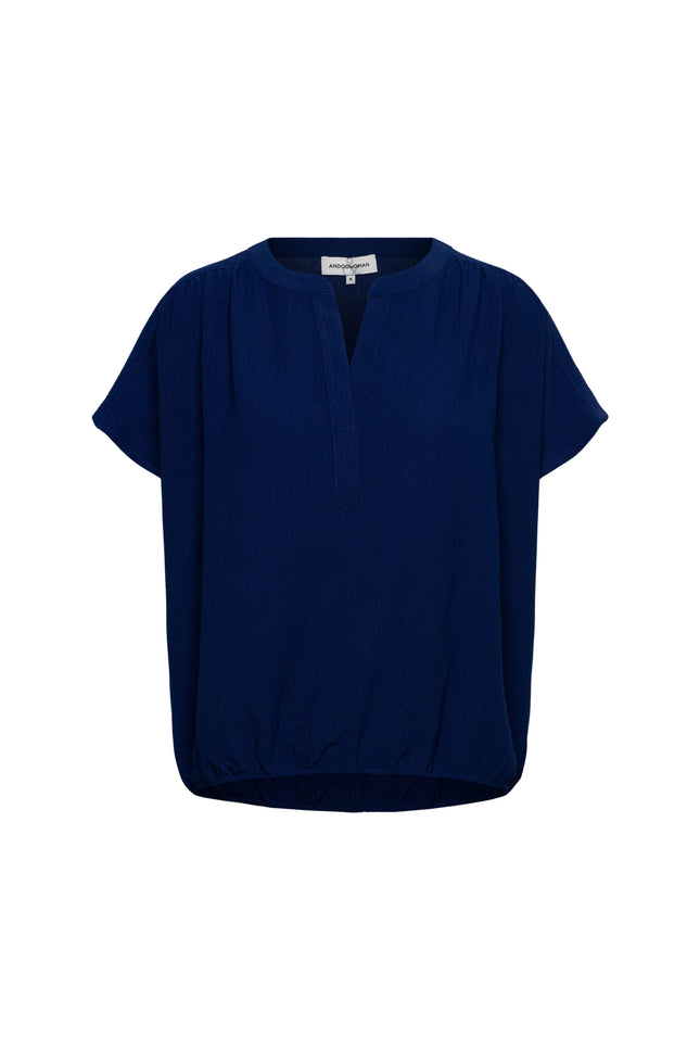 &Co woman Top Nola Ink Blue BL442 Stretchshop.nl