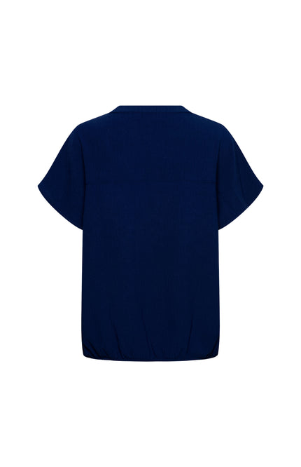 &Co woman Top Nola Ink Blue BL442 Stretchshop.nl