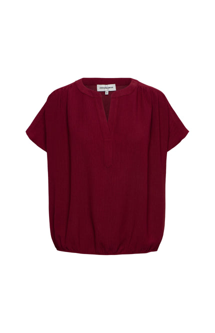 &Co woman Top Nola Claret BL442 Stretchshop.nl