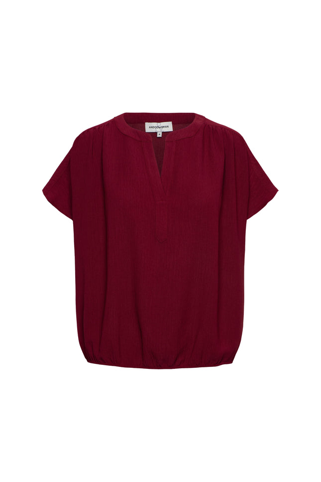 &Co woman Top Nola Claret BL442 Stretchshop.nl