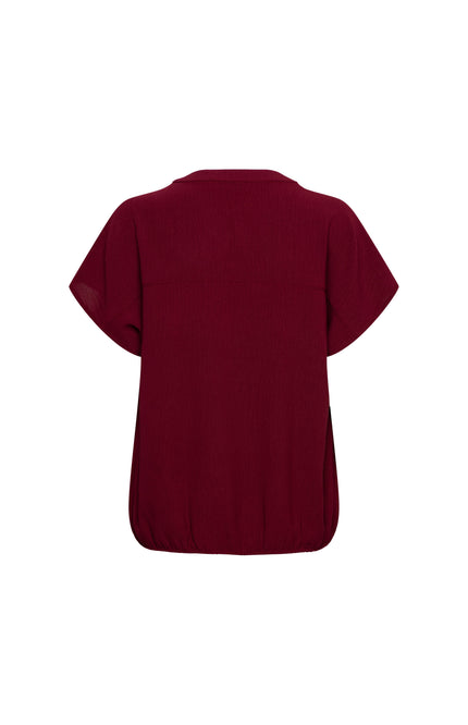 &Co woman Top Nola Claret BL442 Stretchshop.nl