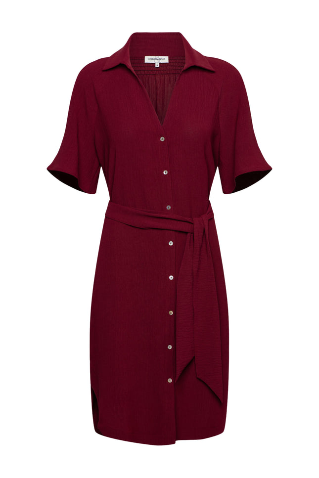 &Co woman Jurk Margo Claret DR303 Stretchshop.nl