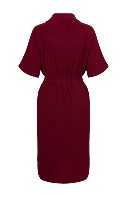 &Co woman Jurk Margo Claret DR303 Stretchshop.nl