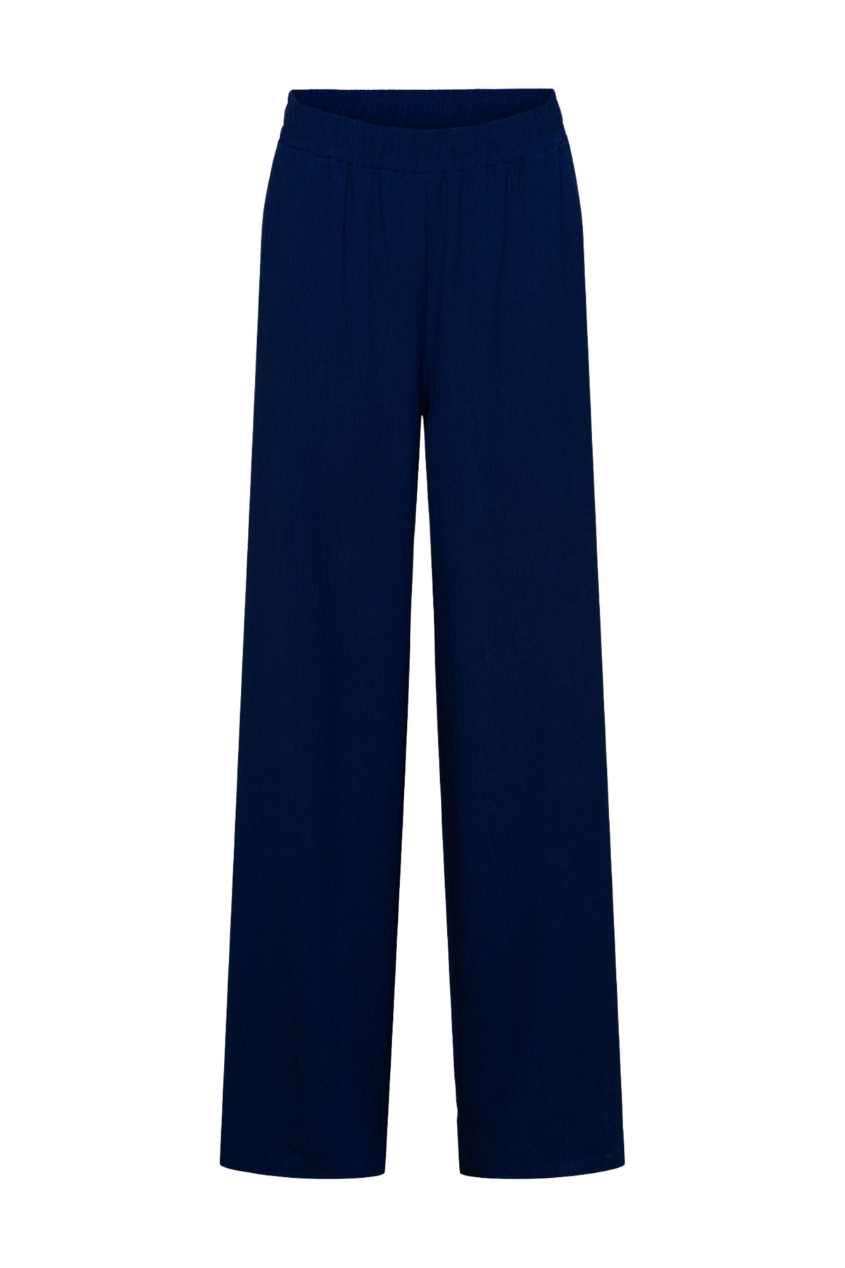 Zwarte broek Julie Ink Blue van &Co Woman, comfortabele pasvorm en stijlvolle uitstraling, zichtbaar in de afbeelding.