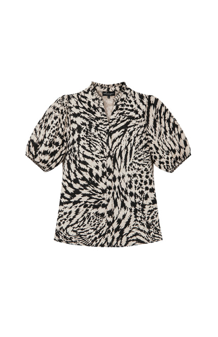 Elvira Casuals Blouse Anna Light Feathers Stretchshop.nl