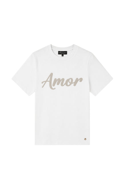 Elvira Casuals T-shirt Amor Offwhite Stretchshop.nl