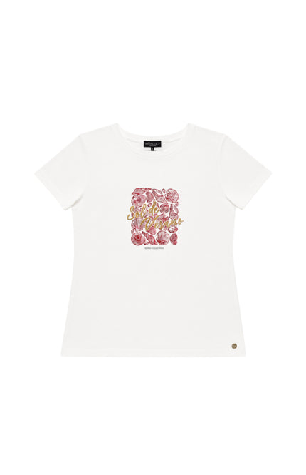 Elvira Casuals T-shirt Verano Offwhite Stretchshop.nl