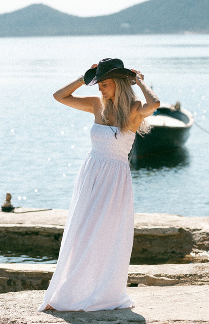 Bolina Island Jurk Strapless White Stretchshop.nl