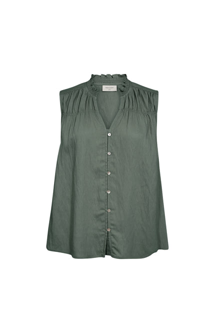 Freequent Blouse Fqesally Dark Forest 204376 Stretchshop.nl