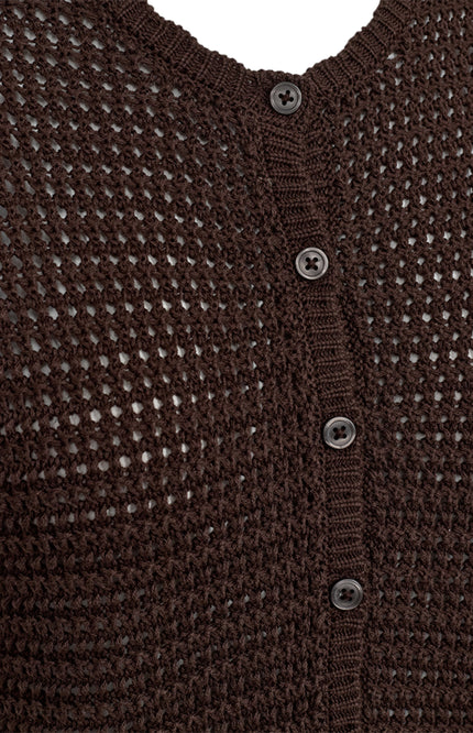 Freequent Vest Fqtota Coffee Bean 207979 Stretchshop.nl