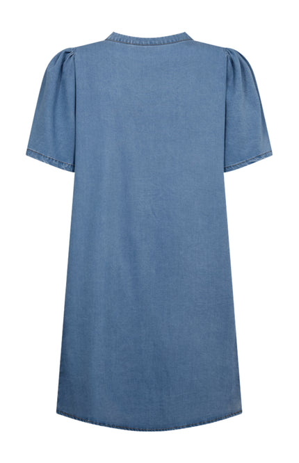 Freequent Jurk Fqsolda Light Blue Denim 208366 Stretchshop.nl