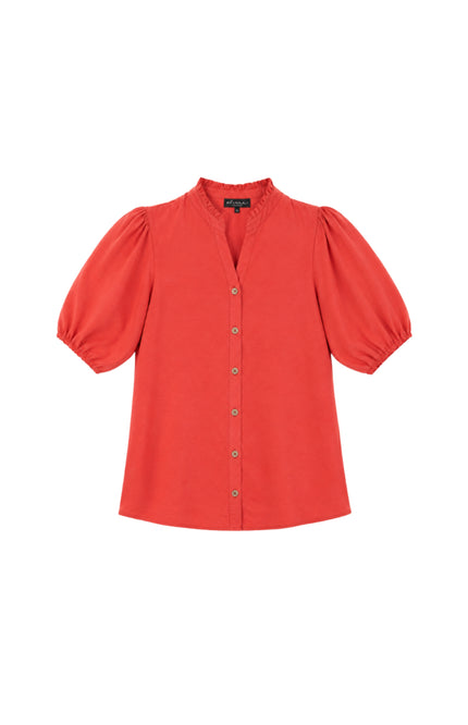 Elvira Casuals Blouse Elodi Burnt Sienna Stretchshop.nl