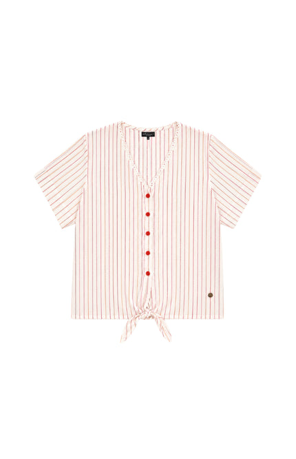 Elvira Casuals Blouse Silvia Striped Linen Stretchshop.nl