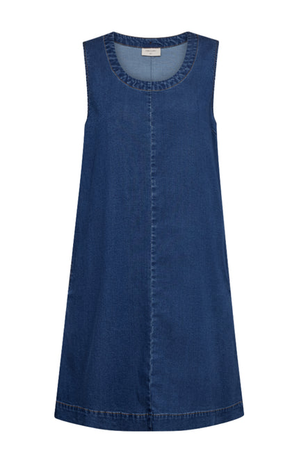 Freequent Jurk Fqsolda Medium Blue Denim 208365 Stretchshop.nl