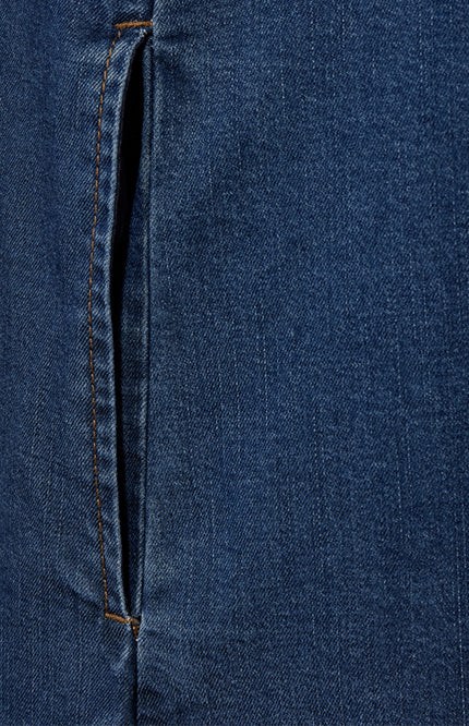 Freequent Jurk Fqsolda Medium Blue Denim 208365 Stretchshop.nl