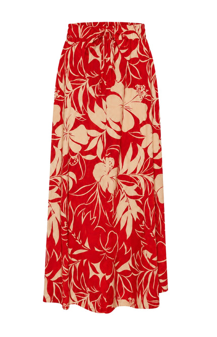 Rok Tropical Hibiscus Print Red 202849