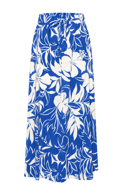 Travel Rok Tropical Hibiscus Print Nautic Blue 202849