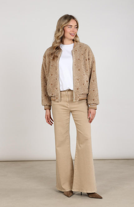 Jacket Henny Dots Sand NKF13114