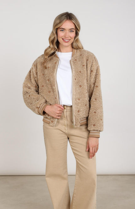 Jacket Henny Dots Sand NKF13114