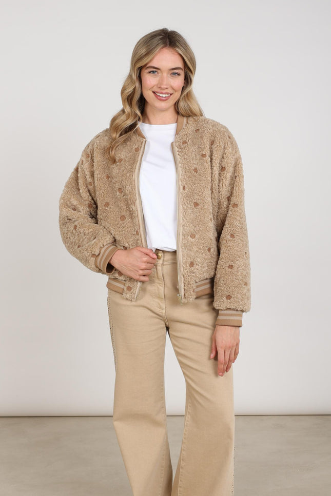 Jacket Henny Dots Sand NKF13114