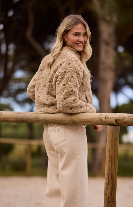 Jacket Henny Dots Sand NKF13114