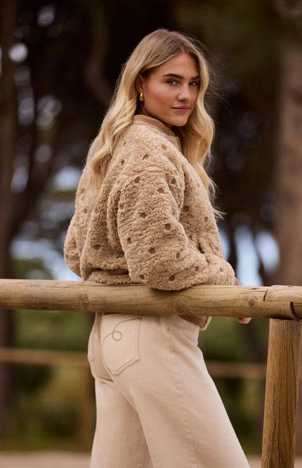 Jacket Henny Dots Sand NKF13114