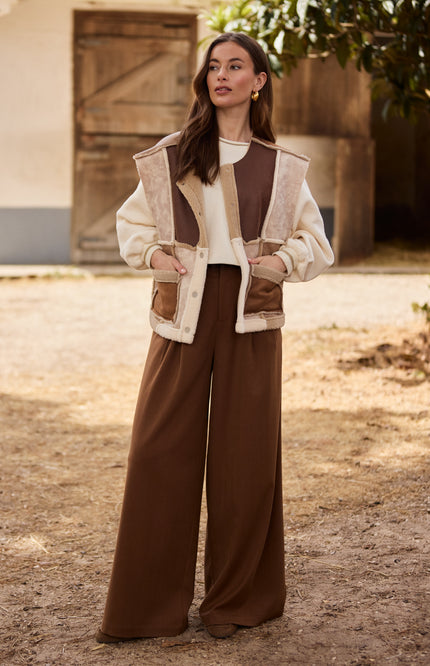 Broek Bodine Espresso NKF09076
