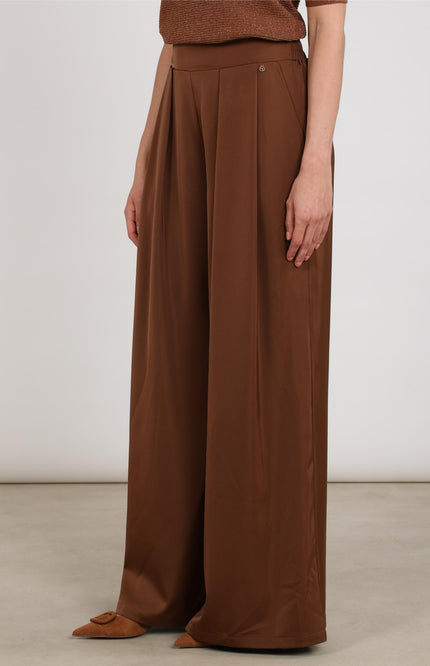 Broek June Shiny Espresso NKF09068