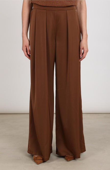 Broek June Shiny Espresso NKF09068